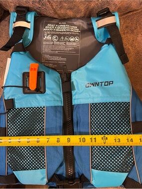 Owntop Swim Jacket Adult Youth | Hydration Pack | Dual Size Adult XL-XXL